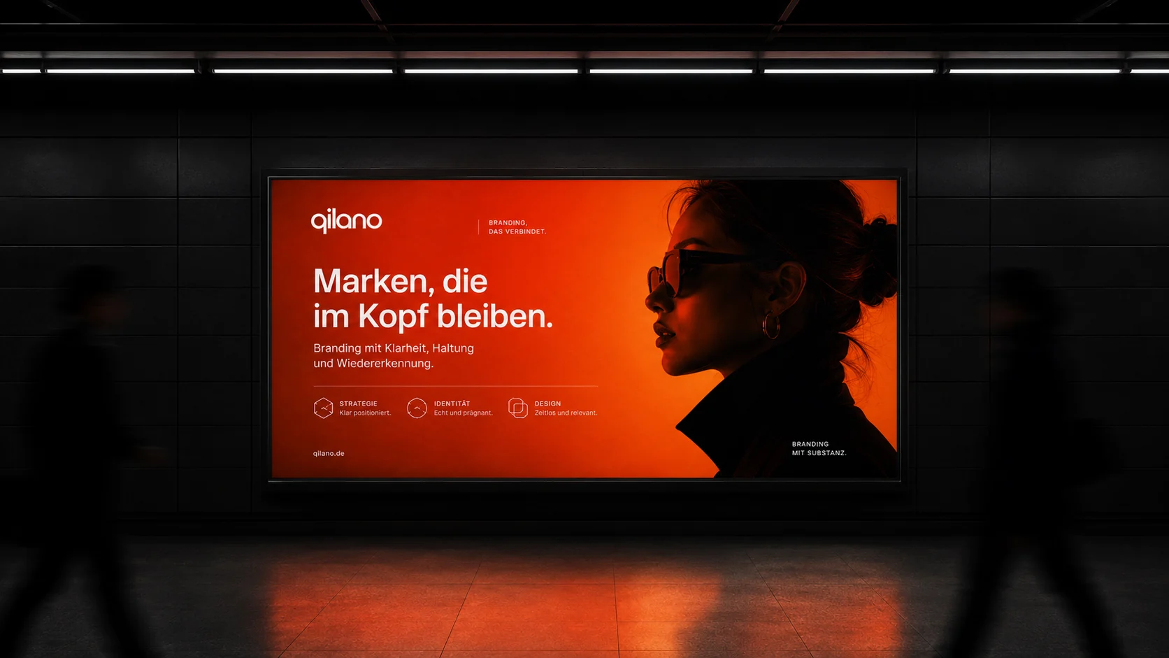 Markenauftritt als großformatige Kampagne im öffentlichen Raum