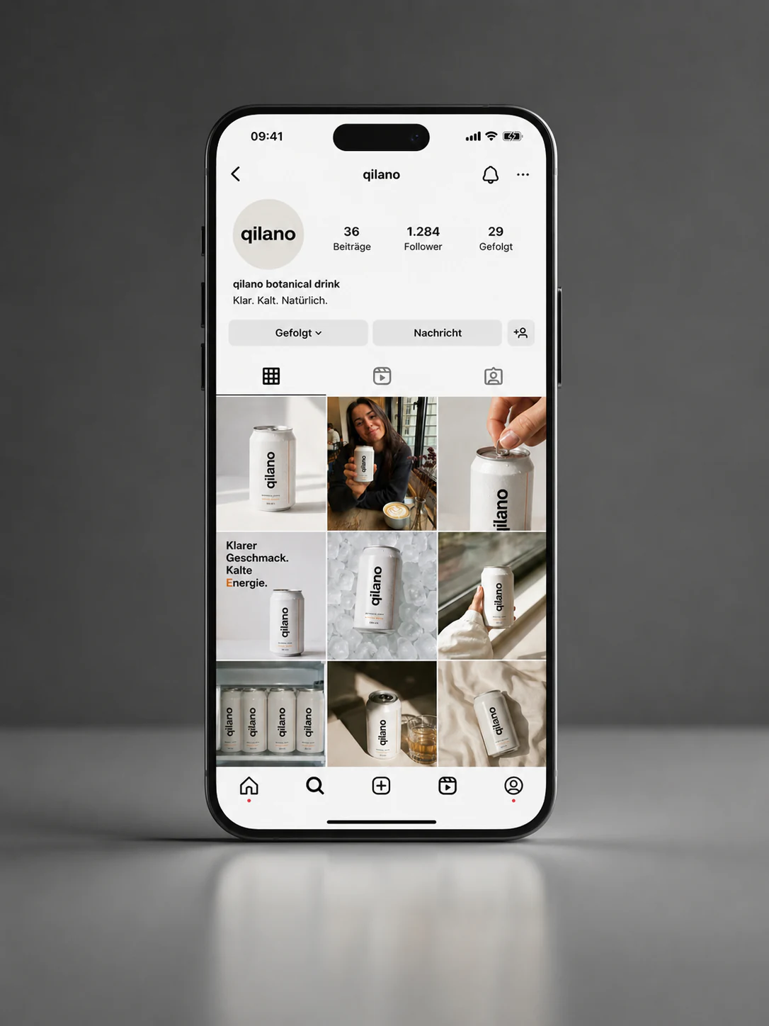 Konsistenter Instagram-Auftritt für eine Botanical-Drink-Marke