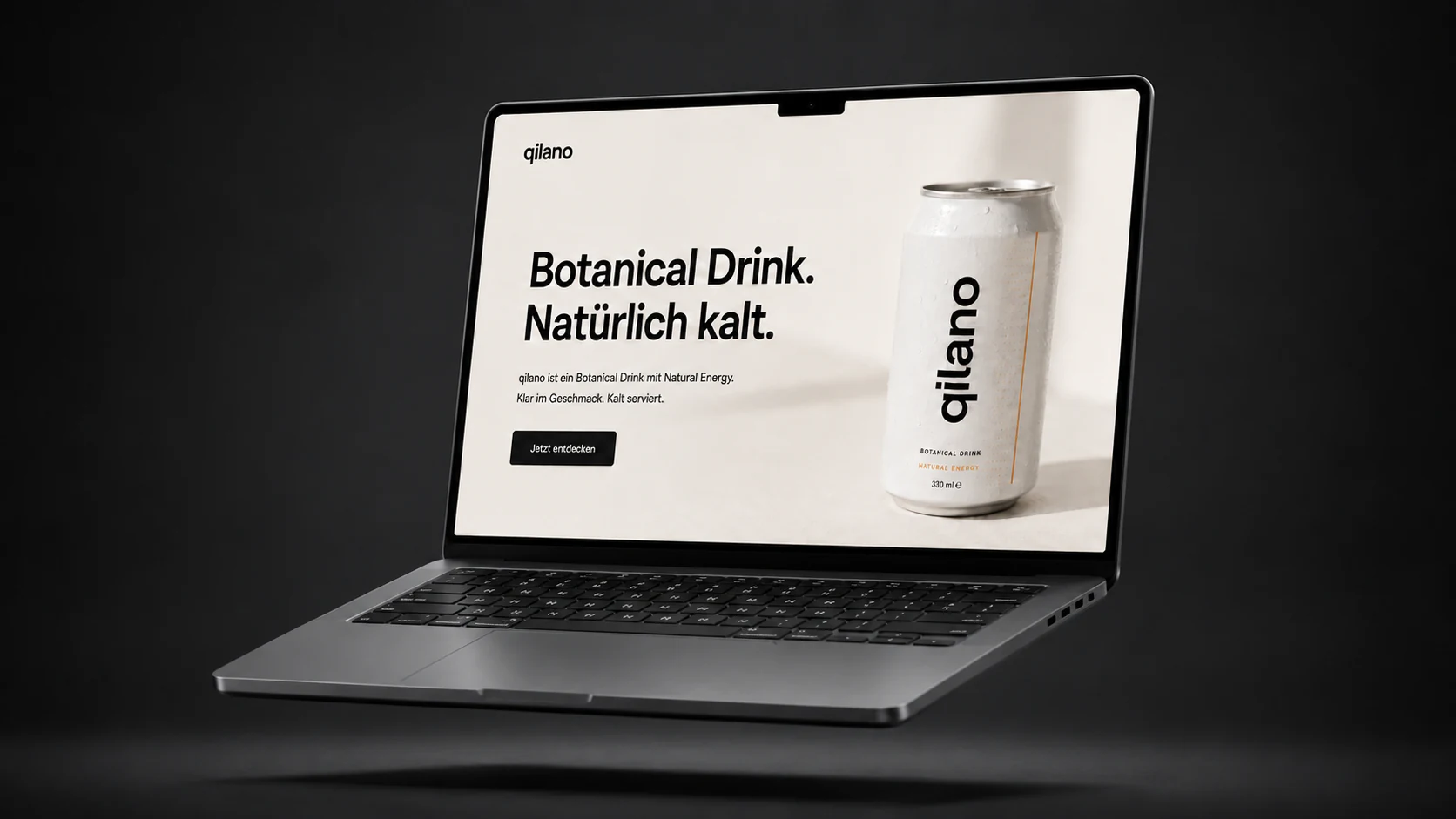 Website-Konzept für eine moderne Produktmarke